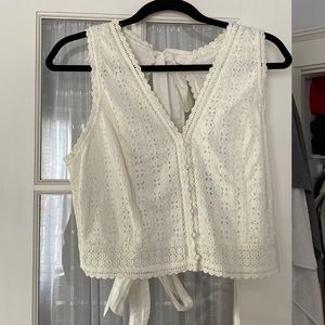White blouse from Abercrombie